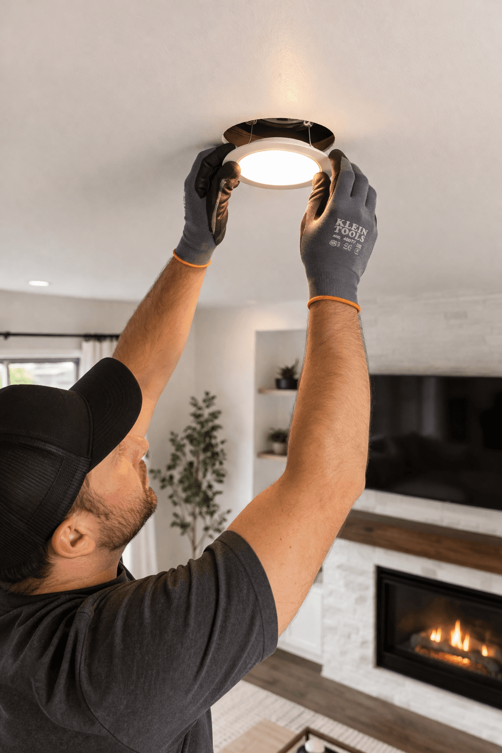 Recessed Lighting — Kitchen & Living Room